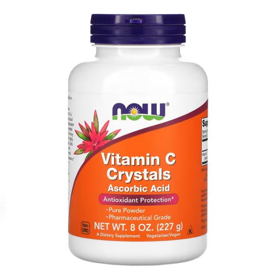 Vitamin C Crystals, 227g, NOW Foods - Vitax.ro