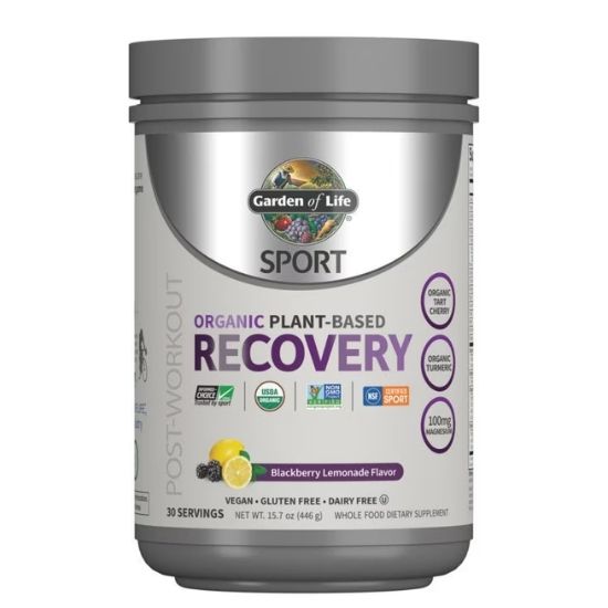 Organic Plant-Based Recovery, Blackberry Lemonade, 446g, Garden of Life - Vitax.ro