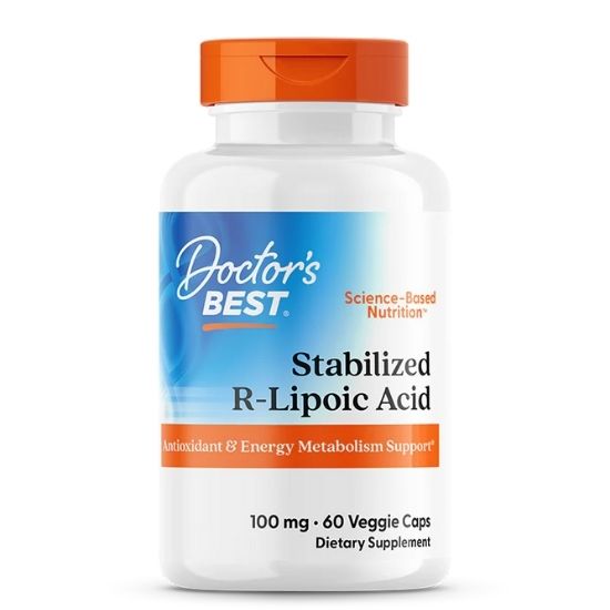 Stabilized R-Lipoic Acid cu BioEnhanced Na-RALA, 100mg, 60 vcaps, Doctor's Best - Vitax.ro