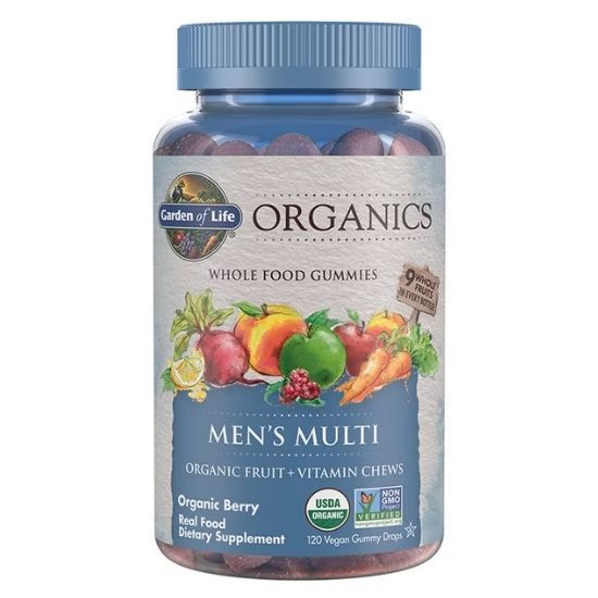 Mykind Organics Men's Multi Gummies, Organic Berry, 120 vegan gummy drops, Garden of Life - Vitax.ro
