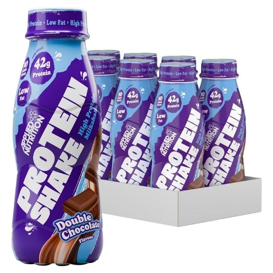 High Protein Shake, Double Chocolate, 8 x 500 ml, Applied Nutrition