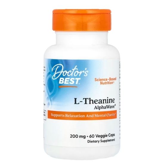 L-Theanine AlphaWave, 60 vcaps, Doctor's Best - Vitax.ro