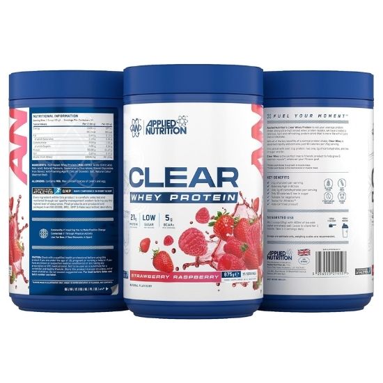 Clear Whey Protein, Strawberry & Raspberry, 875g, Applied Nutrition