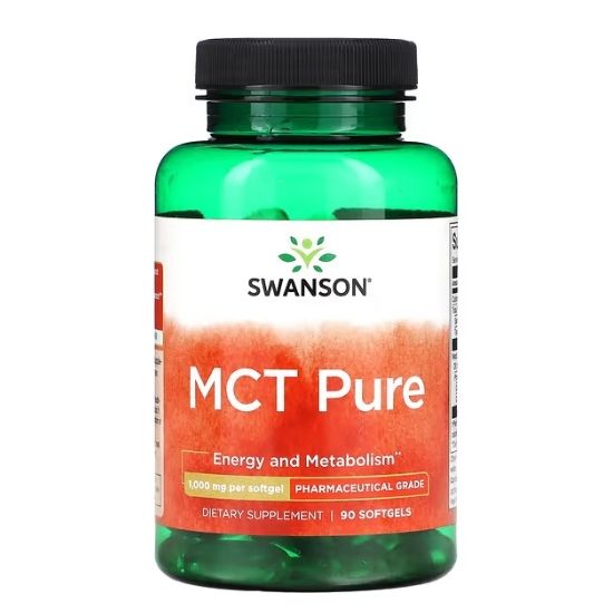 MCT Pure, 1000mg, 90 softgels, Swanson - Vitax.ro