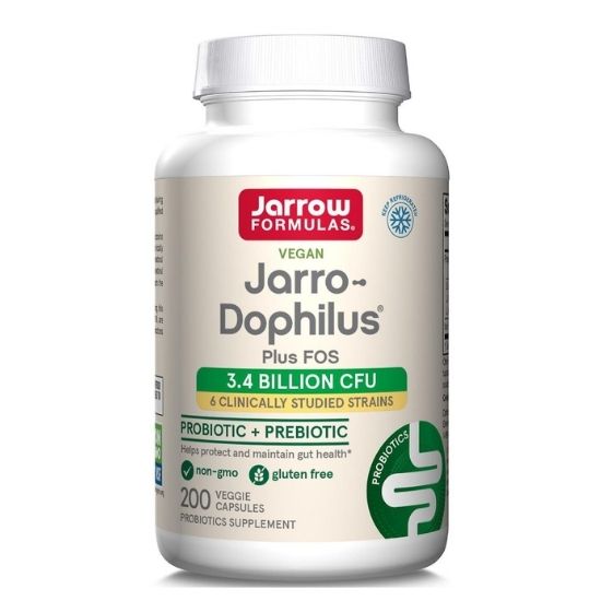 Jarro-Dophilus + FOS, 200 caps, Jarrow Formulas - Vitax.ro