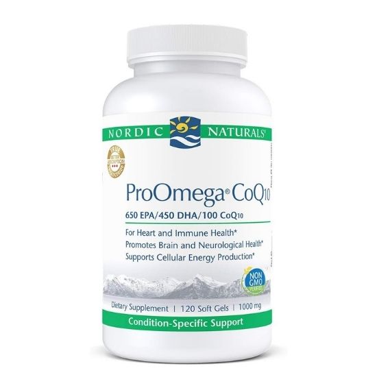 ProOmega CoQ10, 120 softgels, Nordic Naturals - Vitax.ro