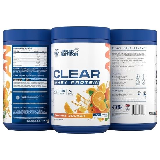 Clear Whey Protein, Orange Squash, 875g, Applied Nutrition