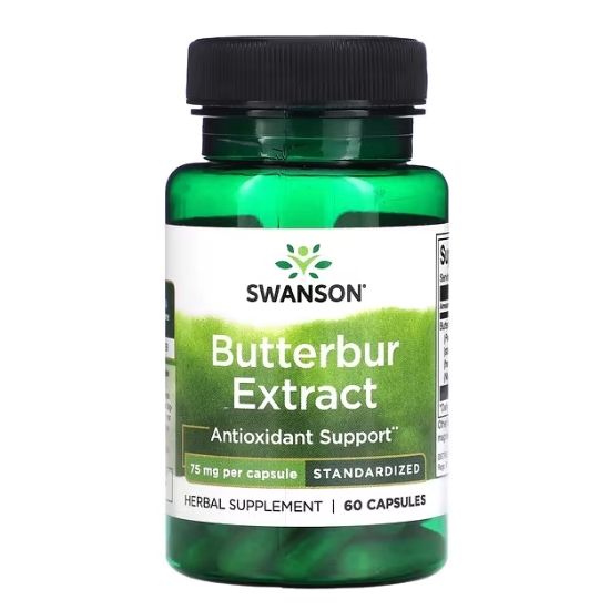 Butterbur Extract, 75mg, 60 caps, Swanson - Vitax.ro
