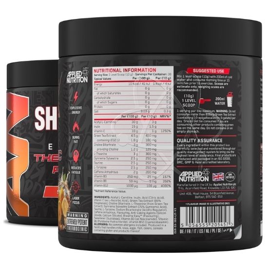 Shred-X Powder, Strawberry Kiwi, 300g, Applied Nutrition