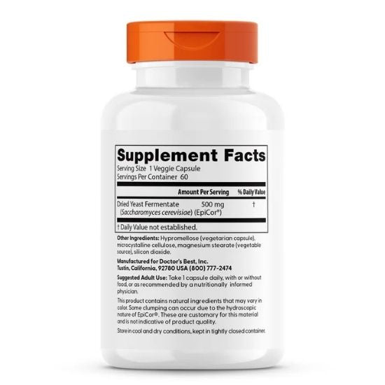 Epicor, 500mg, 60 vcaps, Doctor's Best - Vitax.ro