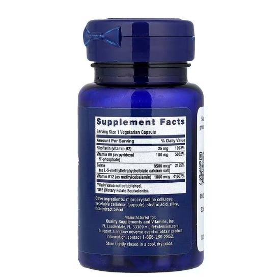 Homocysteine Resist, 60 vcaps, Life Extension - Vitax.ro