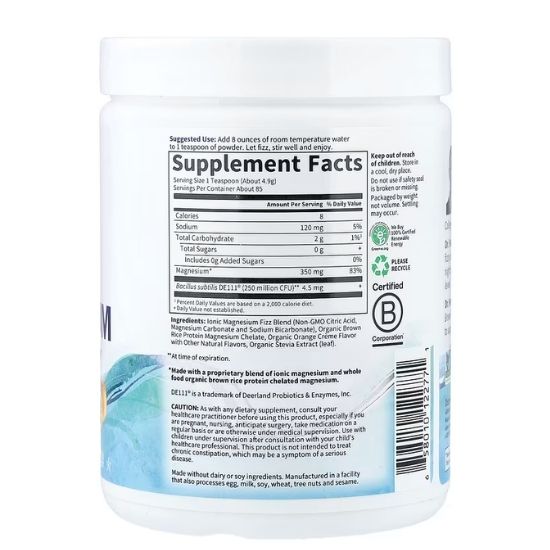 Dr. Formulated Whole Food Magnesium, Orange, 419g, Garden of Life - Vitax.ro