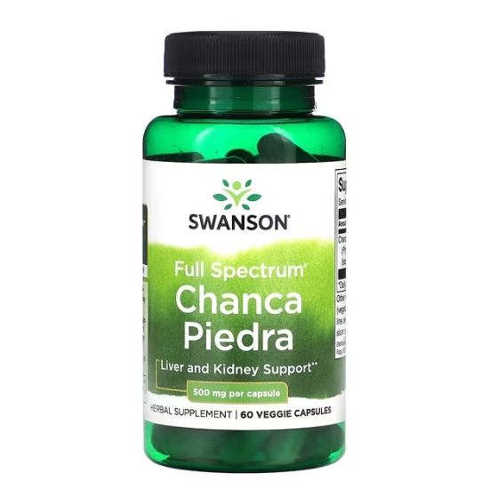 Full Spectrum Chanca Piedra, 500mg, 60 vcaps, Swanson - Vitax.ro