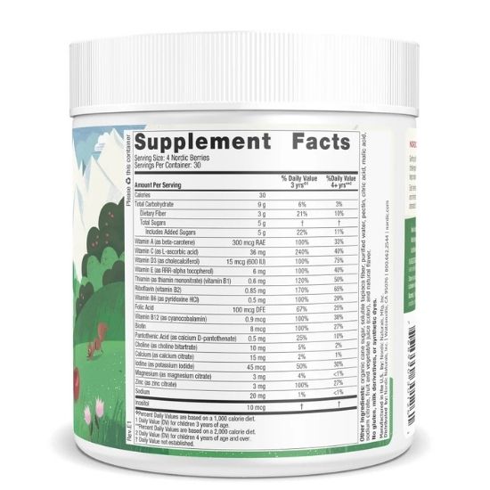 Nordic Berries Multivitamin, Cherry Berry, 120 Gummy Berries, Nordic Naturals - Vitax.ro