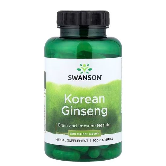 Korean Ginseng, 500mg, 100 caps, Swanson - Vitax.ro