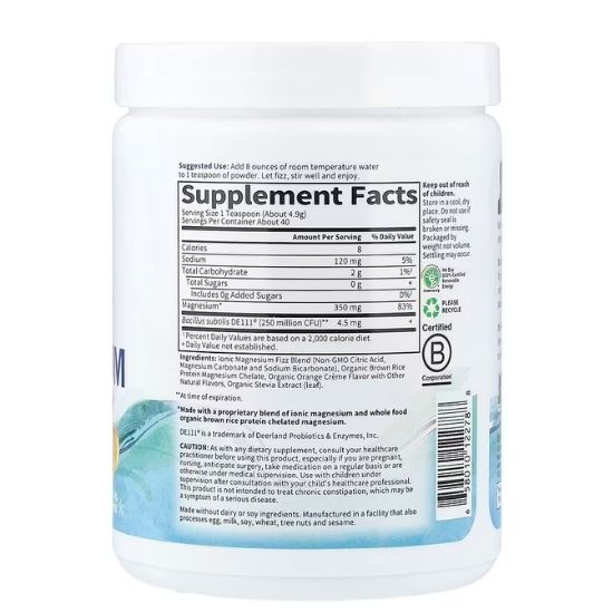 Dr. Formulated Whole Food Magnesium, Orange, 197g, Garden of Life - Vitax.ro