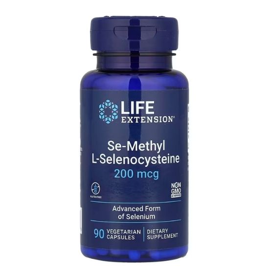 Se-Methyl L-Selenocysteine, 200mcg, 90 vcaps, Life Extension - Vitax.ro