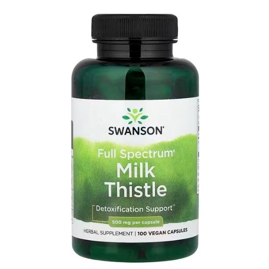 Full Spectrum Milk Thistle, 500mg, 100 caps, Swanson - Vitax.ro