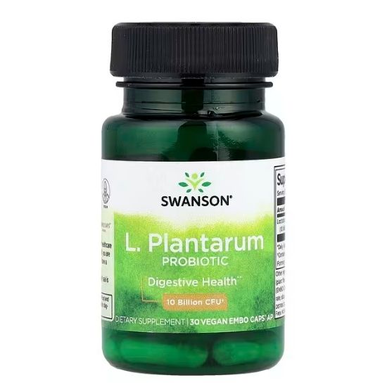 L. Plantarum Probiotic, 10 billion CFU, 30 vcaps, Swanson - Vitax.ro