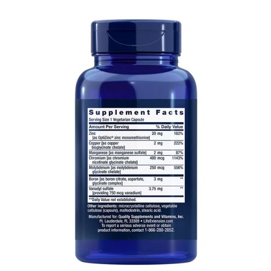 Only Trace Minerals, 90 vcaps, Life Extension - Vitax.ro