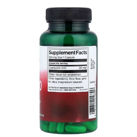 CoQ10, 30mg, 120 caps, Swanson - Vitax.ro