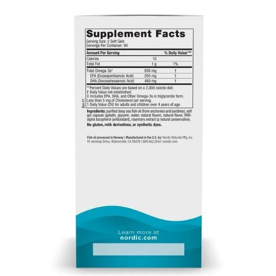 DHA, 830mg Strawberry, 180 softgels, Nordic Naturals - Vitax.ro