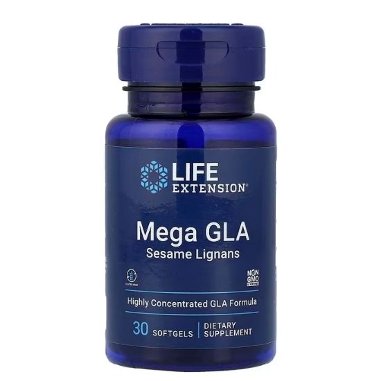 Mega GLA with Sesame Lignans, 30 softgels, Life Extension - Vitax.ro