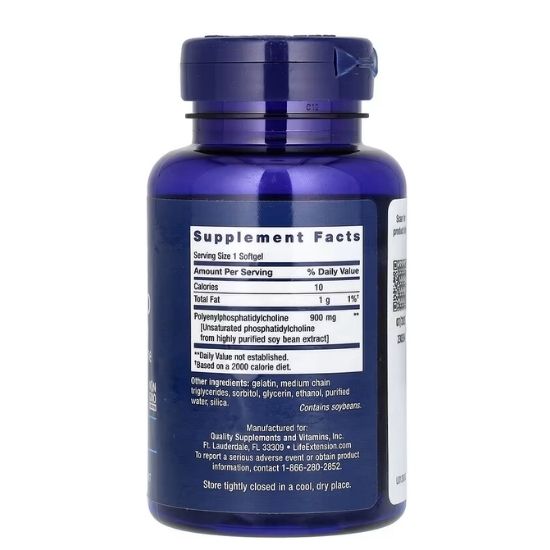 HepatoPro Polyunsaturated Phosphatidylcholine, 900mg, 60 softgels, Life Extension - Vitax.ro
