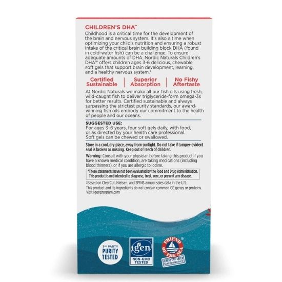 Children's DHA, 250mg, Strawberry, 360 softgels, Nordic Naturals - Vitax.ro