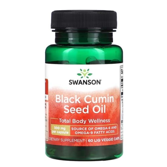Black Cumin Seed Oil, 500mg, 60 liquid vcaps, Swanson - Vitax.ro
