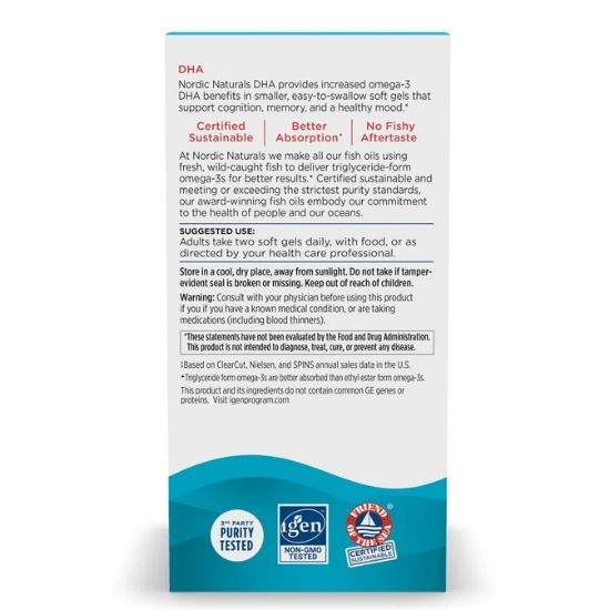 DHA, 830mg Strawberry, 180 softgels, Nordic Naturals - Vitax.ro