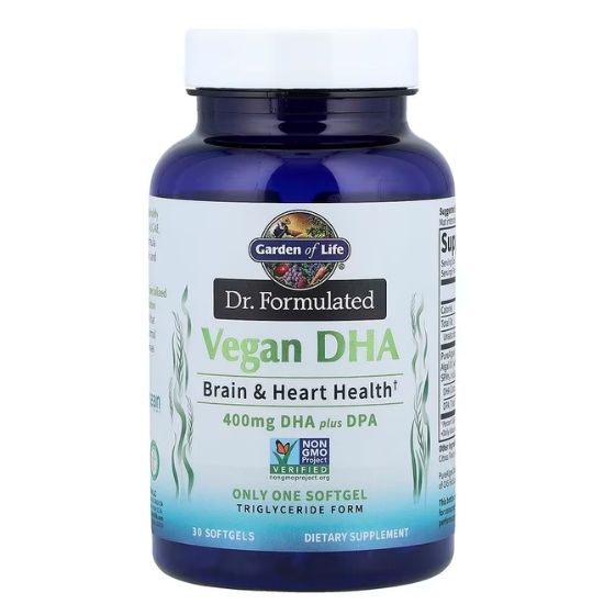 Dr. Formulated Vegan DHA, 30 softgels, Garden of Life - Vitax.ro