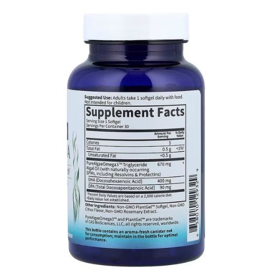 Dr. Formulated Vegan DHA, 30 softgels, Garden of Life - Vitax.ro