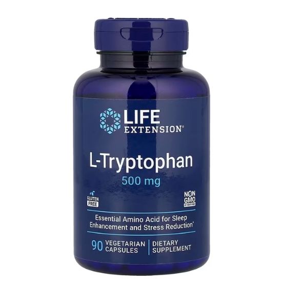 L-Tryptophan, 500mg, 90 vcaps, Life Extension - Vitax.ro