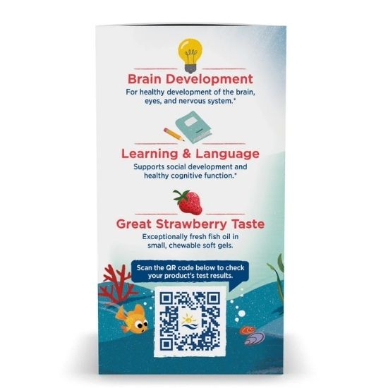 Children's DHA, 250mg, Strawberry, 180 softgels, Nordic Naturals - Vitax.ro