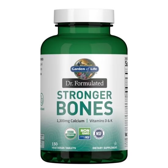Dr. Formulated Stronger Bones, 150 vegetarian tabs, Garden of Life - Vitax.ro