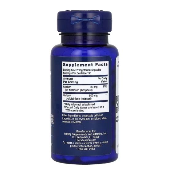 Glutathione, 60 vcaps, Life Extension - Vitax.ro