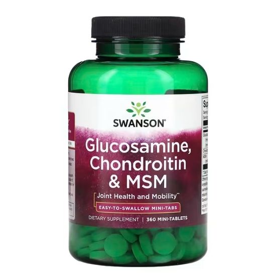 Glucosamine, Chondroitin & MSM, 360 mini-tabs, Swanson - Vitax.ro