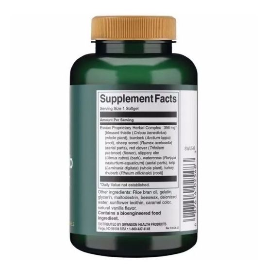 Essiac Eight Herb Complex, 356mg, 120 softgels, Swanson - Vitax.ro