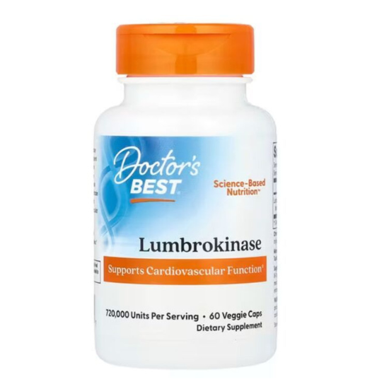 Lumbrokinase, 20mg, 60 vcaps, Doctor's Best - Vitax.ro