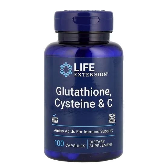Glutathione, Cysteine & C, 100 caps, Life Extension - Vitax.ro