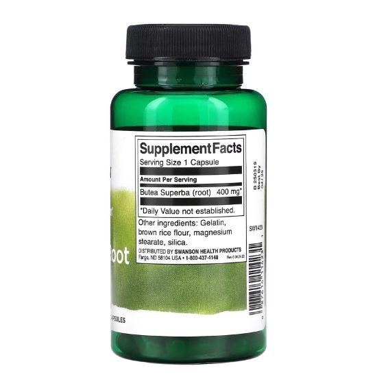 Full Spectrum Butea Superba Root, 400mg, 60 caps, Swanson - Vitax.ro