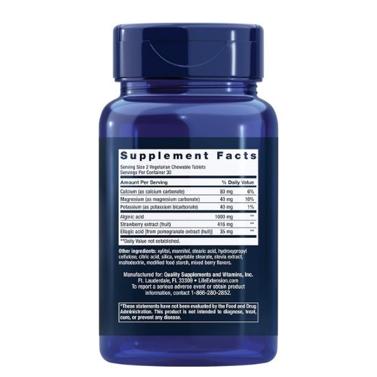 Esophageal Guardian, Berry Flavor, 60 vegetarian chewable tabs, Life Extension - Vitax.ro