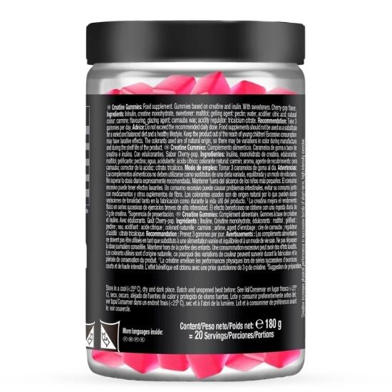 Premium Creatine Gummies, Cherrypop, 60 gummies, Weider