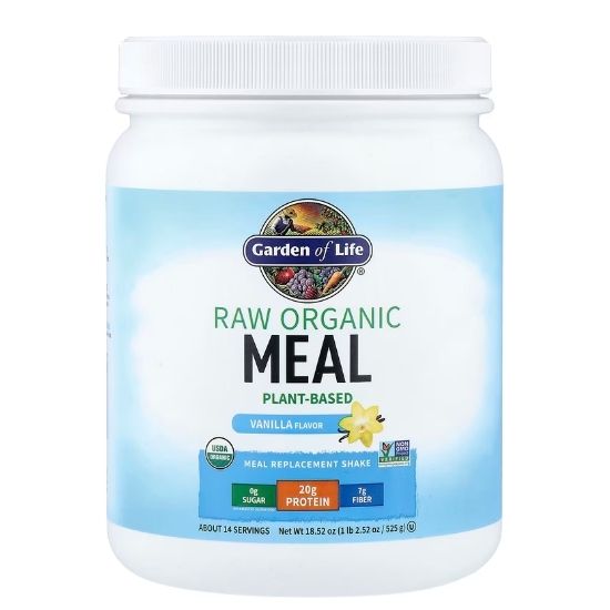 Raw Organic Meal, Vanilla, 525 g, Garden of Life - Vitax.ro