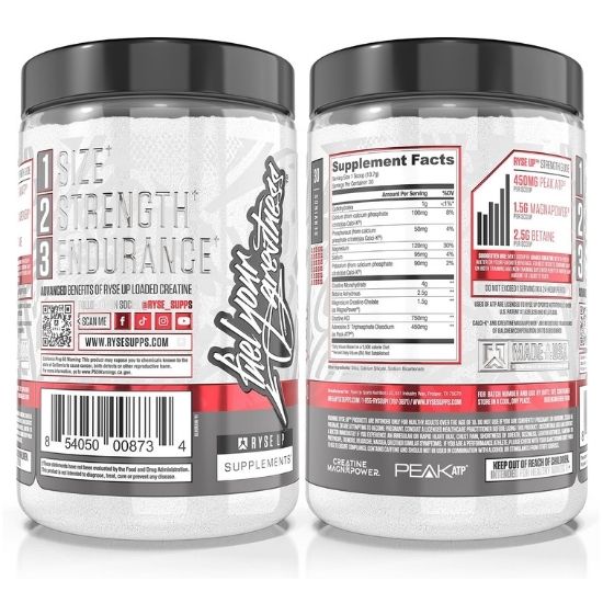 Loaded Creatine, Unflavored, 321g, RYSE