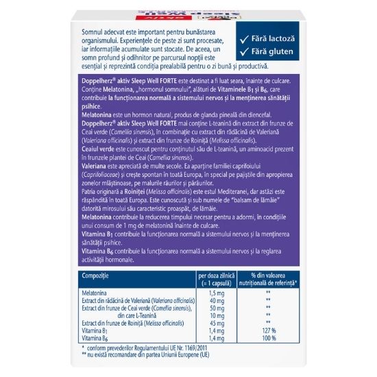 Activ Sleep Well Forte, 30 capsule, Doppelherz - Vitax.ro