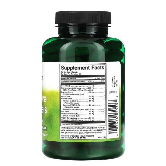 Digestive Essentials, 180 tabs, Swanson - Vitax.ro