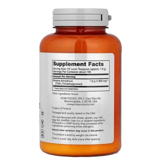 Betaine Powder, 170g, NOW Foods