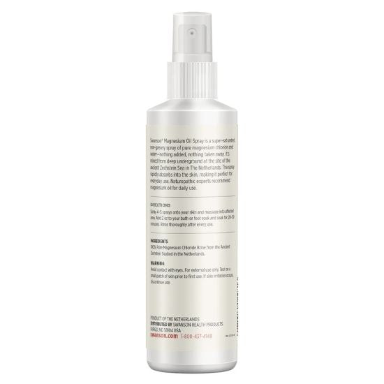 Magnesium Oil Spray, 237 ml, Swanson - Vitax.ro